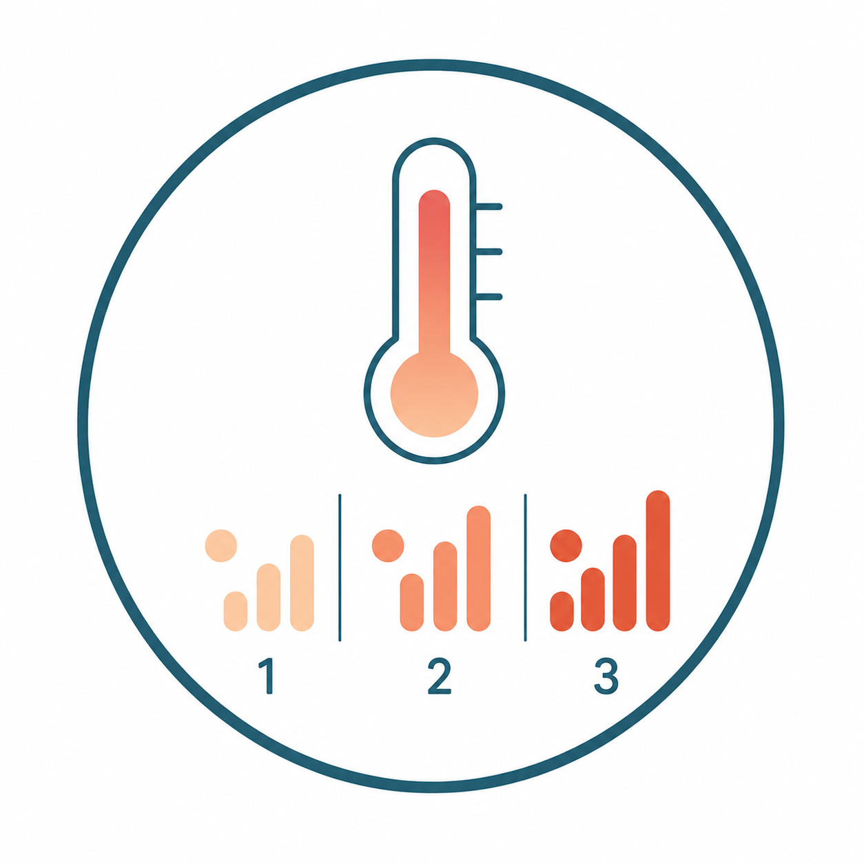 <p><strong>3 niveles de temperatura</strong></p>
