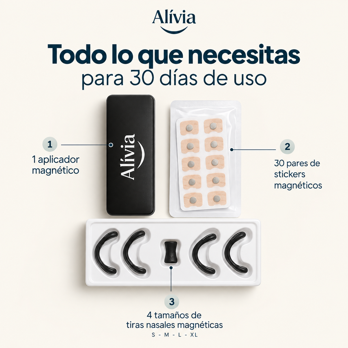 Alívia Air™ | Dilatador Nasal Magnético (30 u)