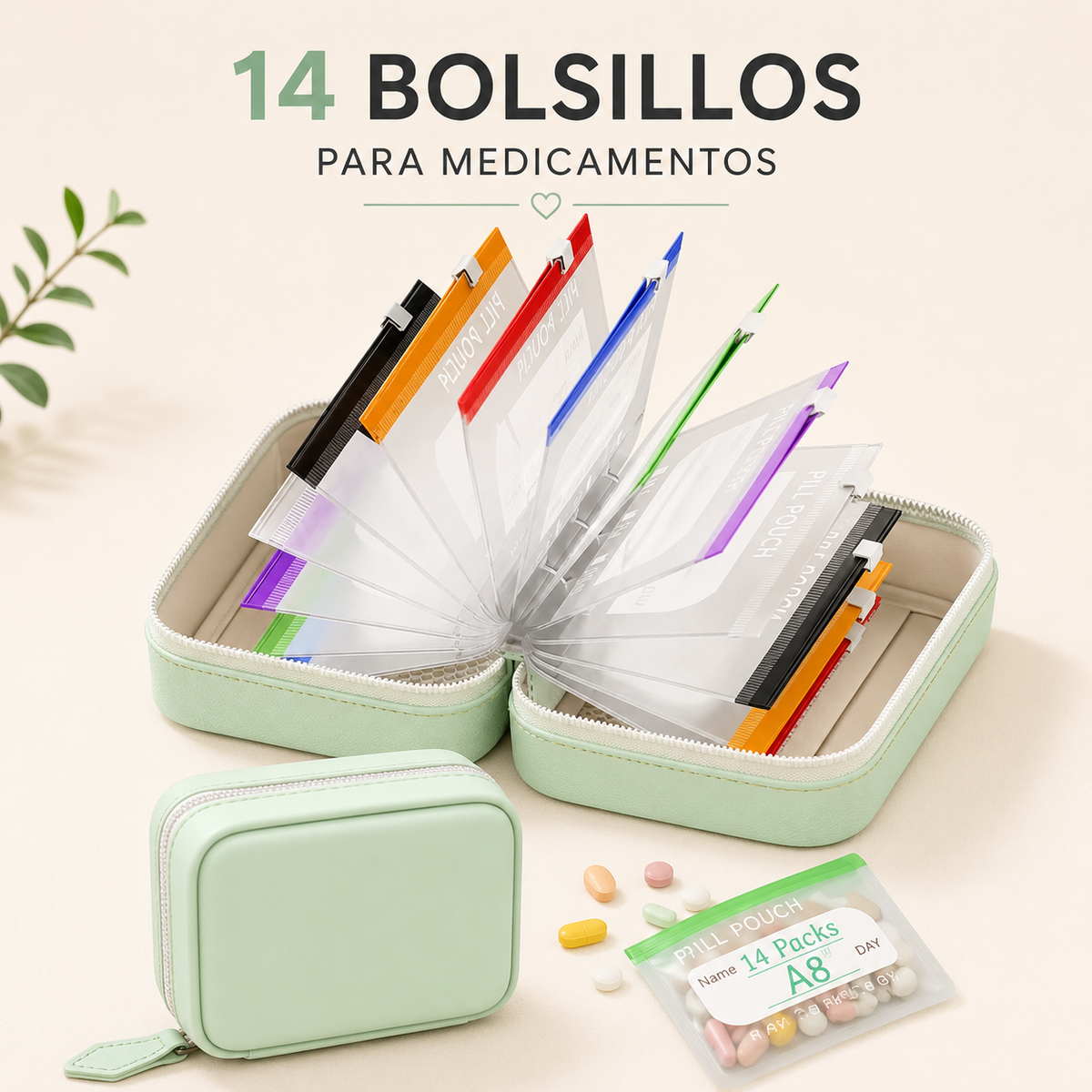 MediPocket™ | Estuche Organizador de Medicamentos