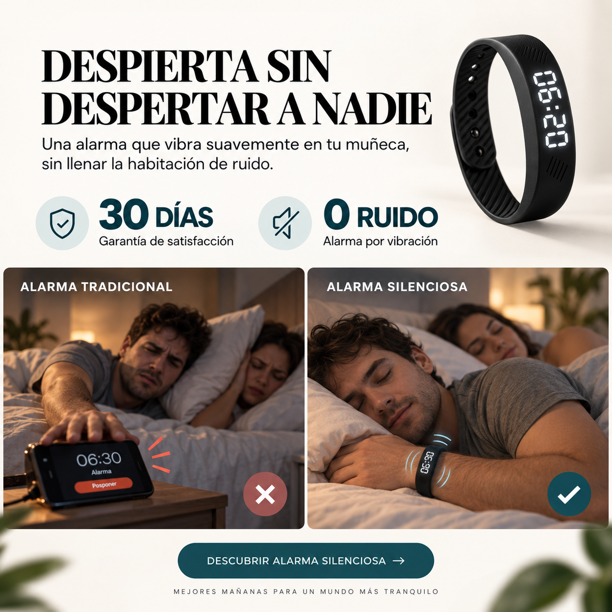 Pulsera Despertador por Vibración
