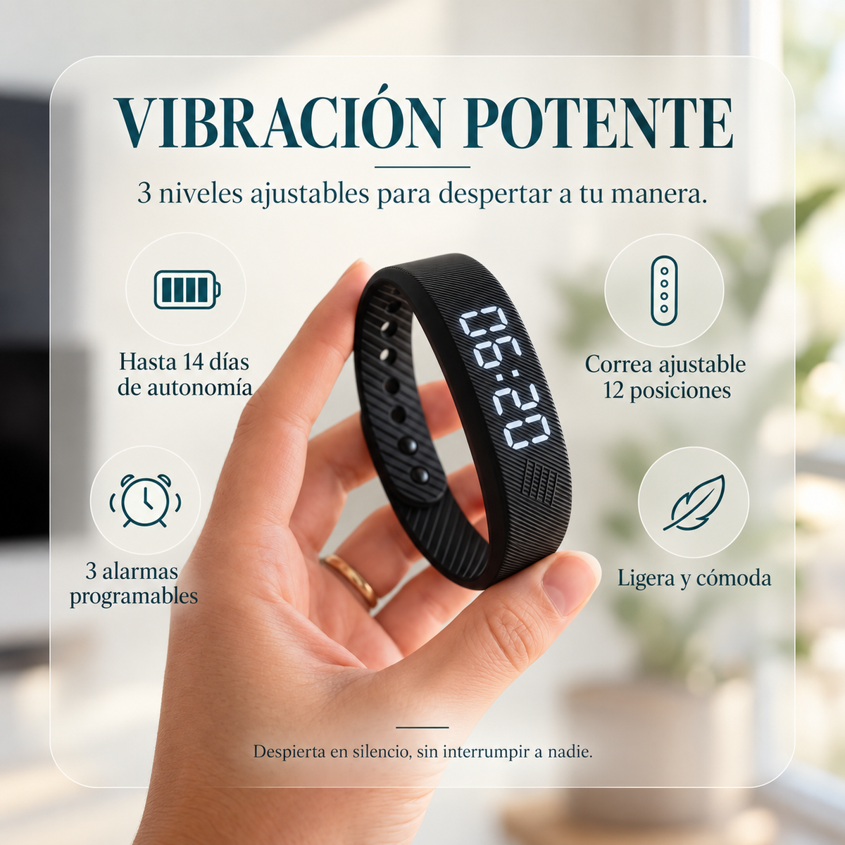Pulsera Despertador por Vibración