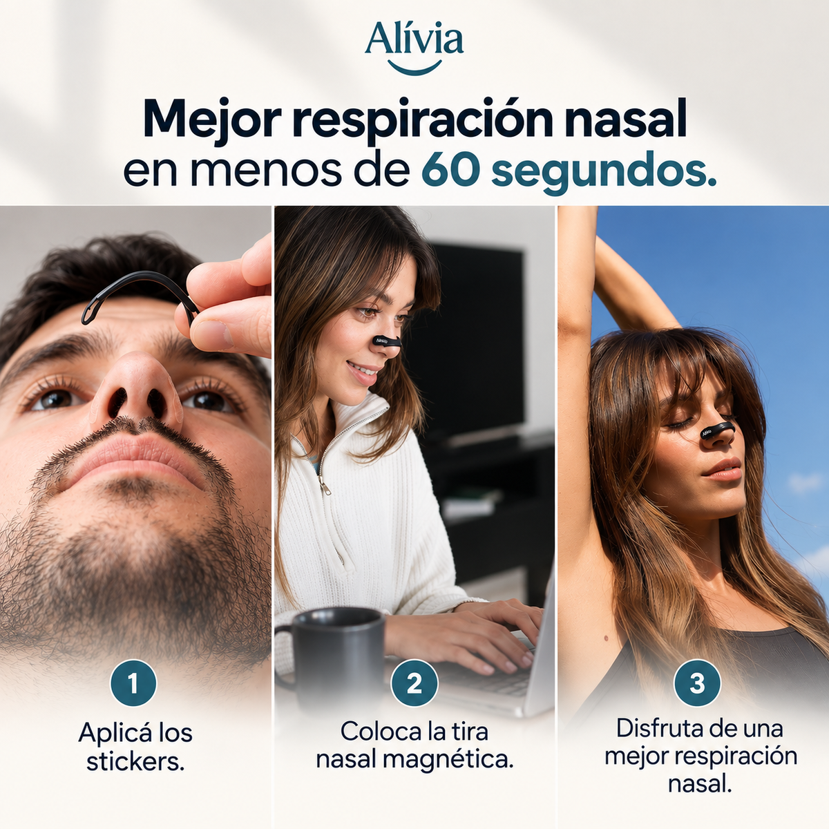 Alívia Air™ | Dilatador Nasal Magnético (30 u)